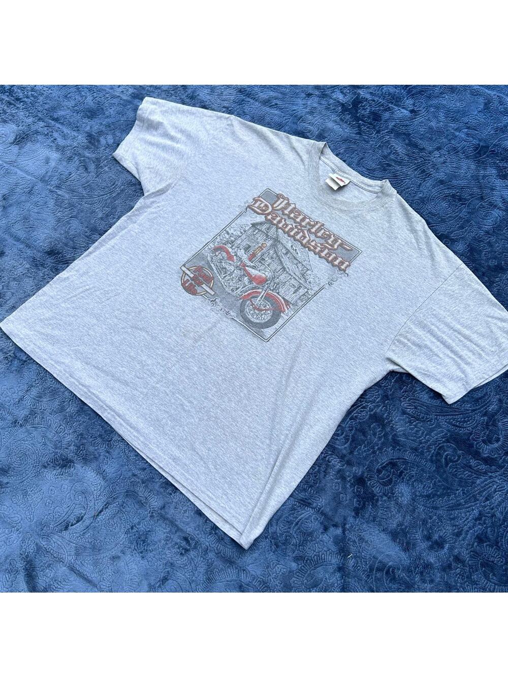 2011 Harley Davidson Black Pearl Belize T-Shirt Men's 2XL Gray